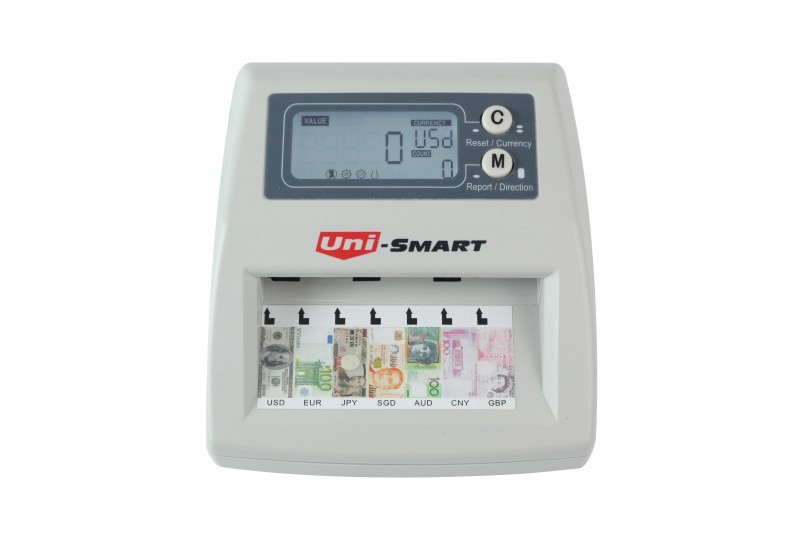 ขายถูก เครื่องตรวจธนบัตรอัตโนมัติ รุ่น US-8800(7) ตรวจแบงค์ปลอมได้ 7 สกุลเงิน
