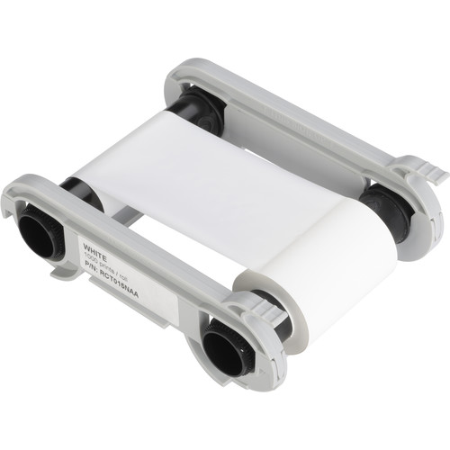 ขายถูก หมึกขาว White Monochrome Ribbon (1000 Cards/Roll) สำหรับเครื่องพิมพ์บัตร Evolis Zenius and Primacy