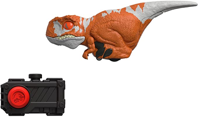 Mattel Jurassic World Uncaged Click Tracker Atrociraptor (GYN42) แมทเทล จูราสสิค เวิลด์ ของเล่นแอ็กชั่นฟิกเกอร์ไดโนเสาร์ อโทรซิแรปเตอร์ สีส้มแครอท