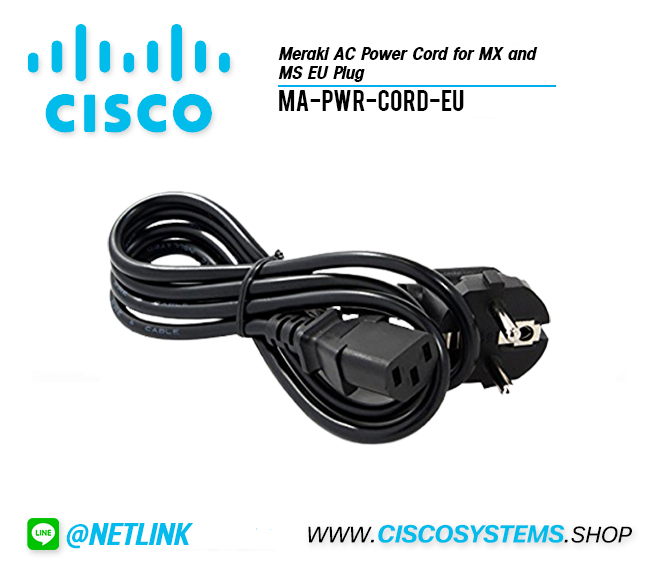 MA-PWR-CORD-EU (Meraki AC Power Cord for MX and MS EU Plug)