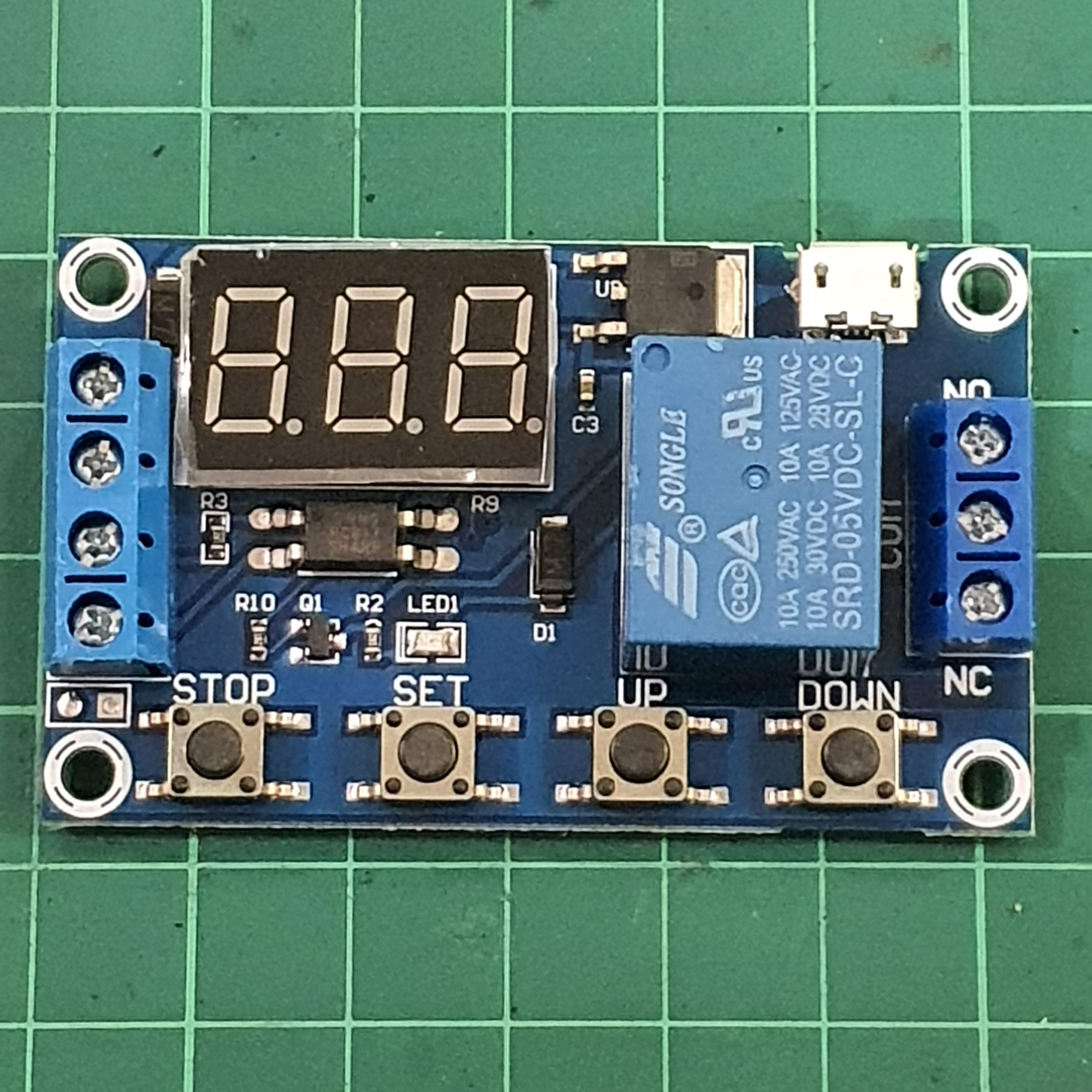 Timer Relay ุ6-24V (โมดูลตั้งเวลา เปิด-ปิด)