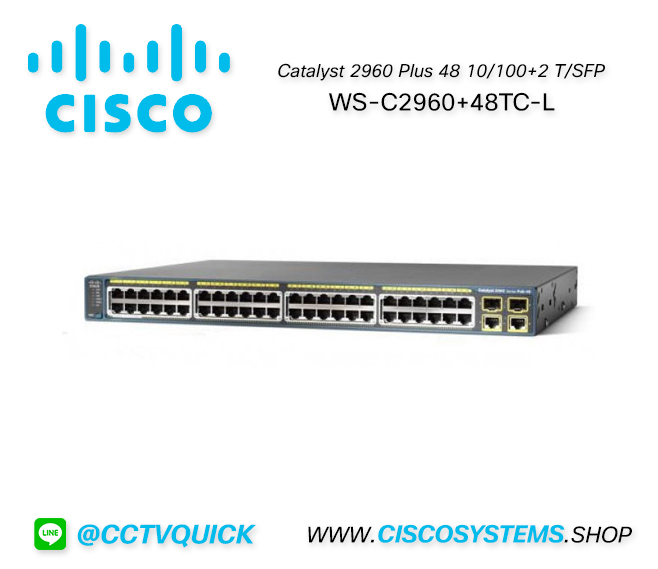 EOL WS-C2960+48TC-L (Cisco Catalyst 2960 Plus 48 10/100+2 T/SFP LAN Base) ** C1000-48T-4G-L