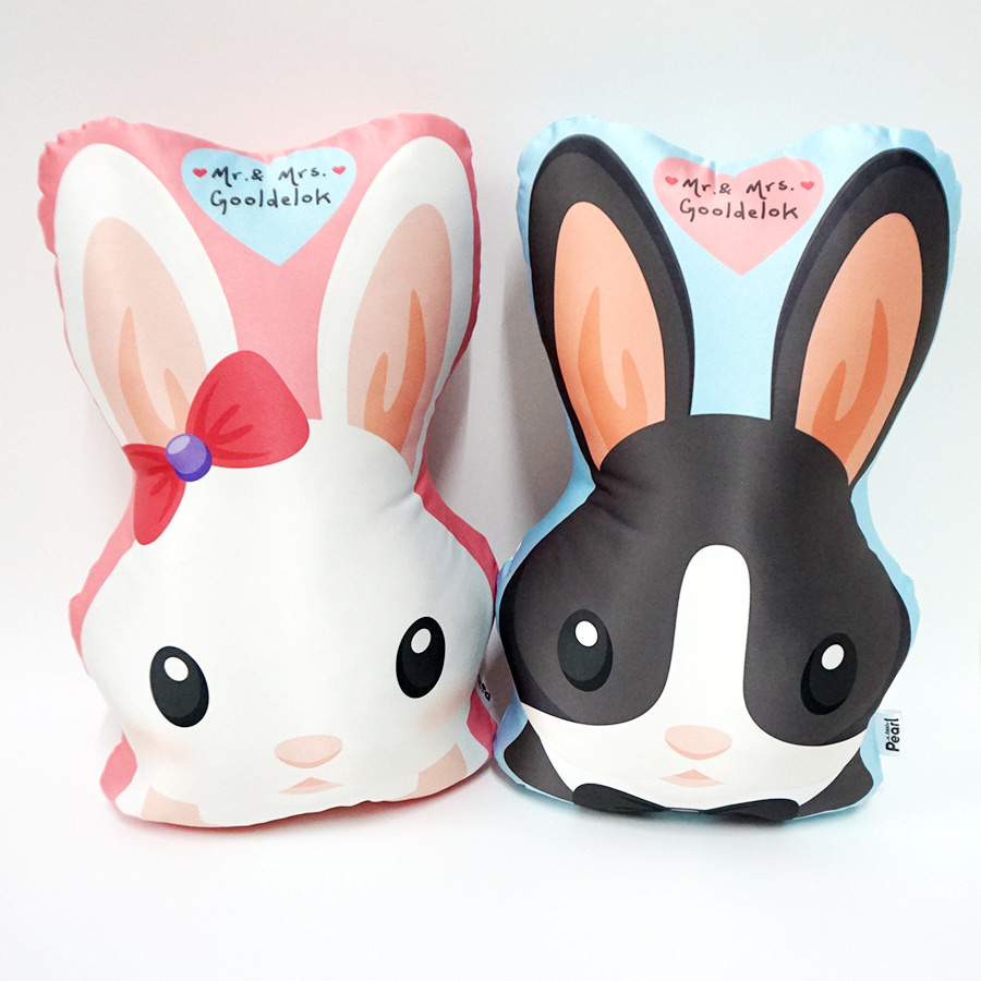 หมอนสั่งทำใส่ชื่อ ลายกระต่าย - Rabbit