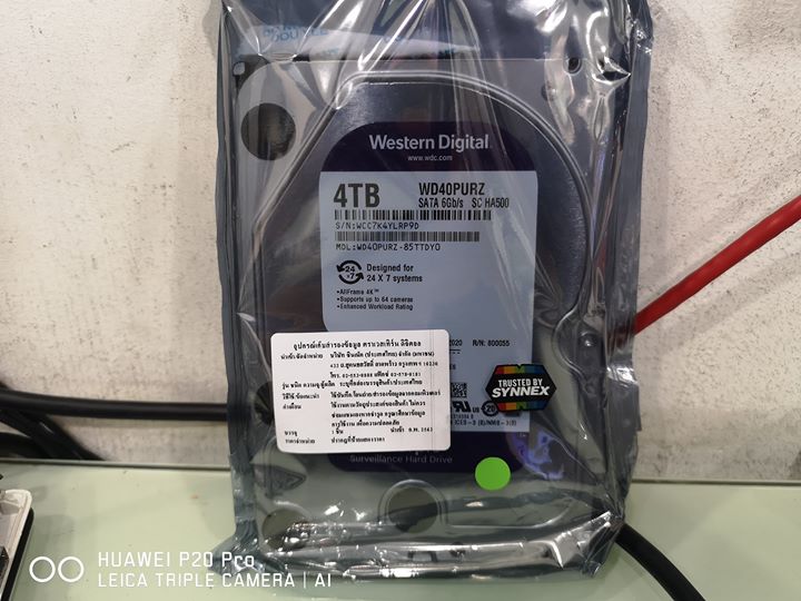 4TB. WD Purple WD40PURZ 3Y ของใหม่
