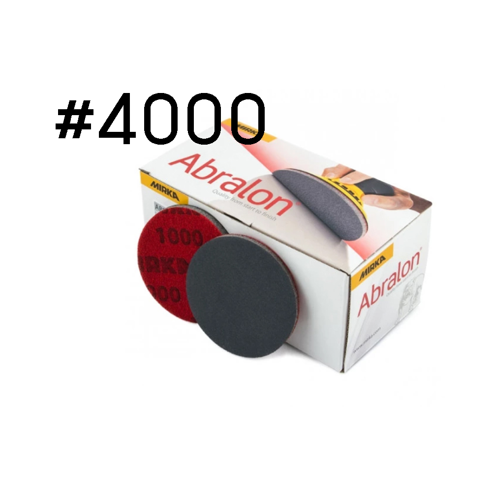 Abralon ฟองน้ำกระดาษทรายกลม 6 นิ้ว เบอร์ #4000