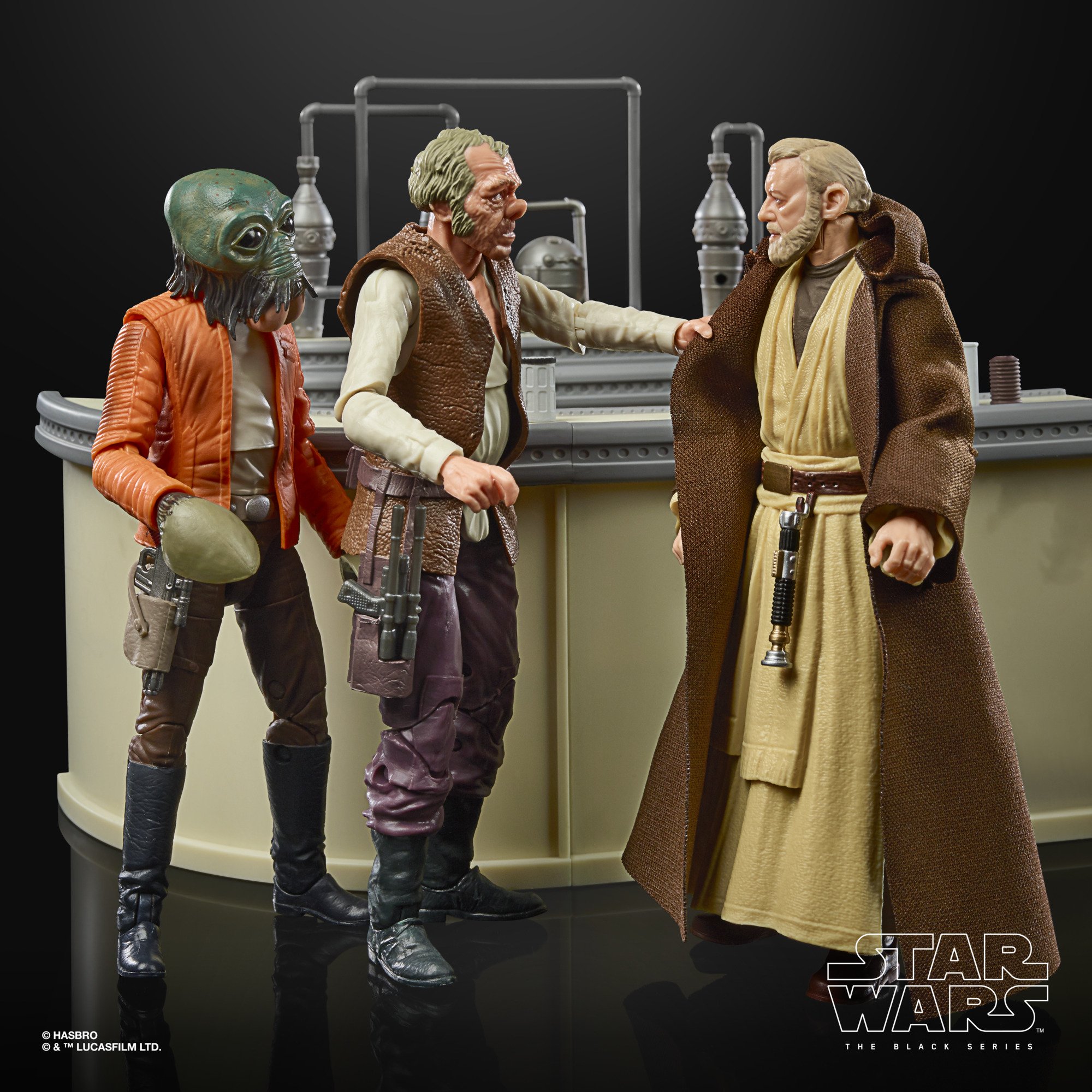 Hasbro Star Wars The Black Series Obi-Wan Kenobi The Power of the Force Cantina Showdown Figure (SDCC 2021) ฮาสโบร สตาร์ วอร์ส โอบี-วัน ฉาก แคนติน่า โชว์ดาวน์ ลิขสิทธิ์แท้