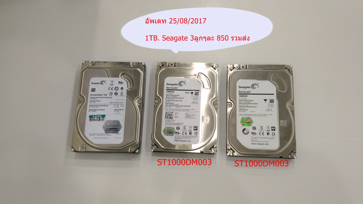 1000GB. 3.5" PC มือสอง คละรุ่น คละยี่ห้อ มีมาเรื่อยๆ