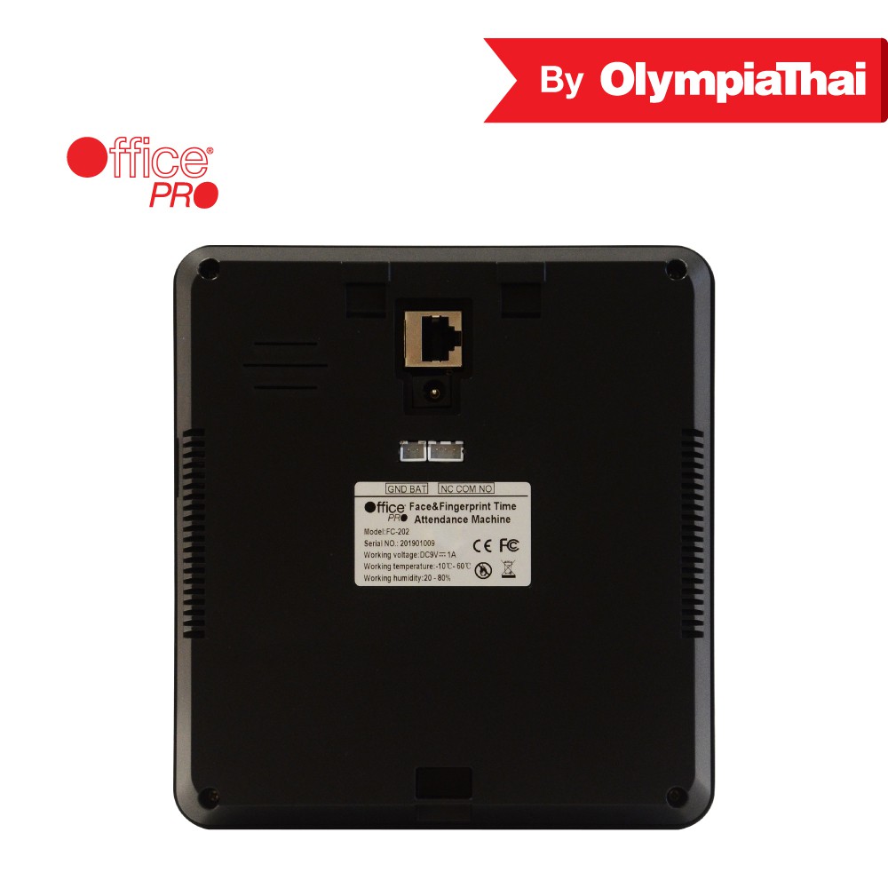 ขายถูก เครื่องบันทึกเวลาด้วยใบหน้าและลายนิ้วมือ รุ่น FC202