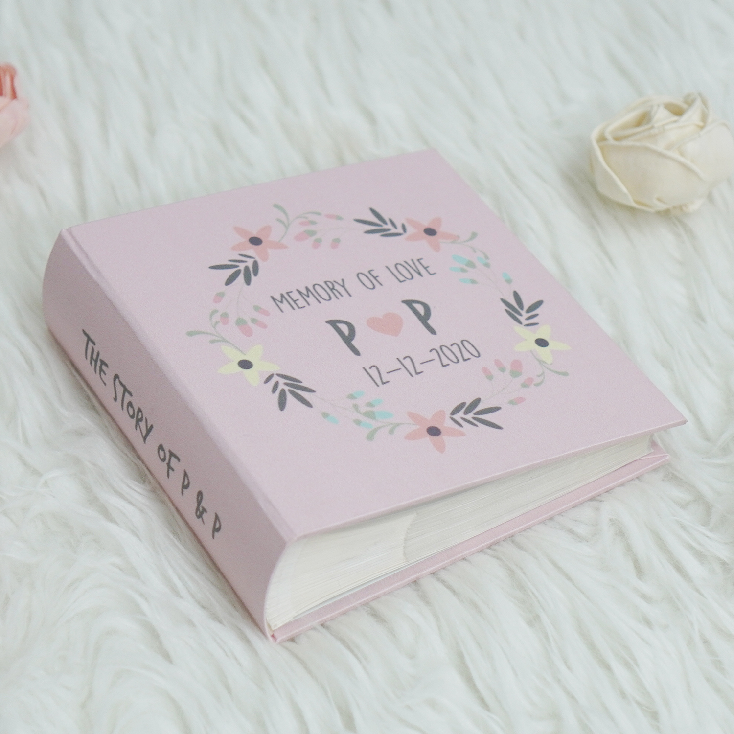 อัลบั้มสั่งทำใส่ชื่อ ลาย Floral Frame