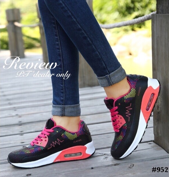 รองเท้าสไตล์ Nike Rainbow Sneakers (สีฟ้า)