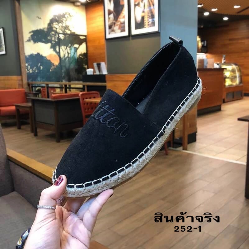 รองเท้า Loius Vuitton Espradrilles (สีดำ)