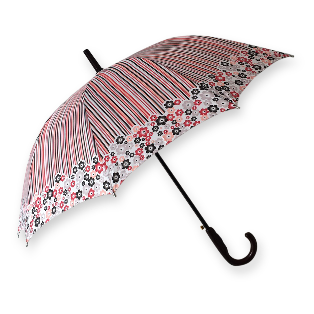 ร่มตอนเดียว22 8ก้านรหัสลายดอกไม้