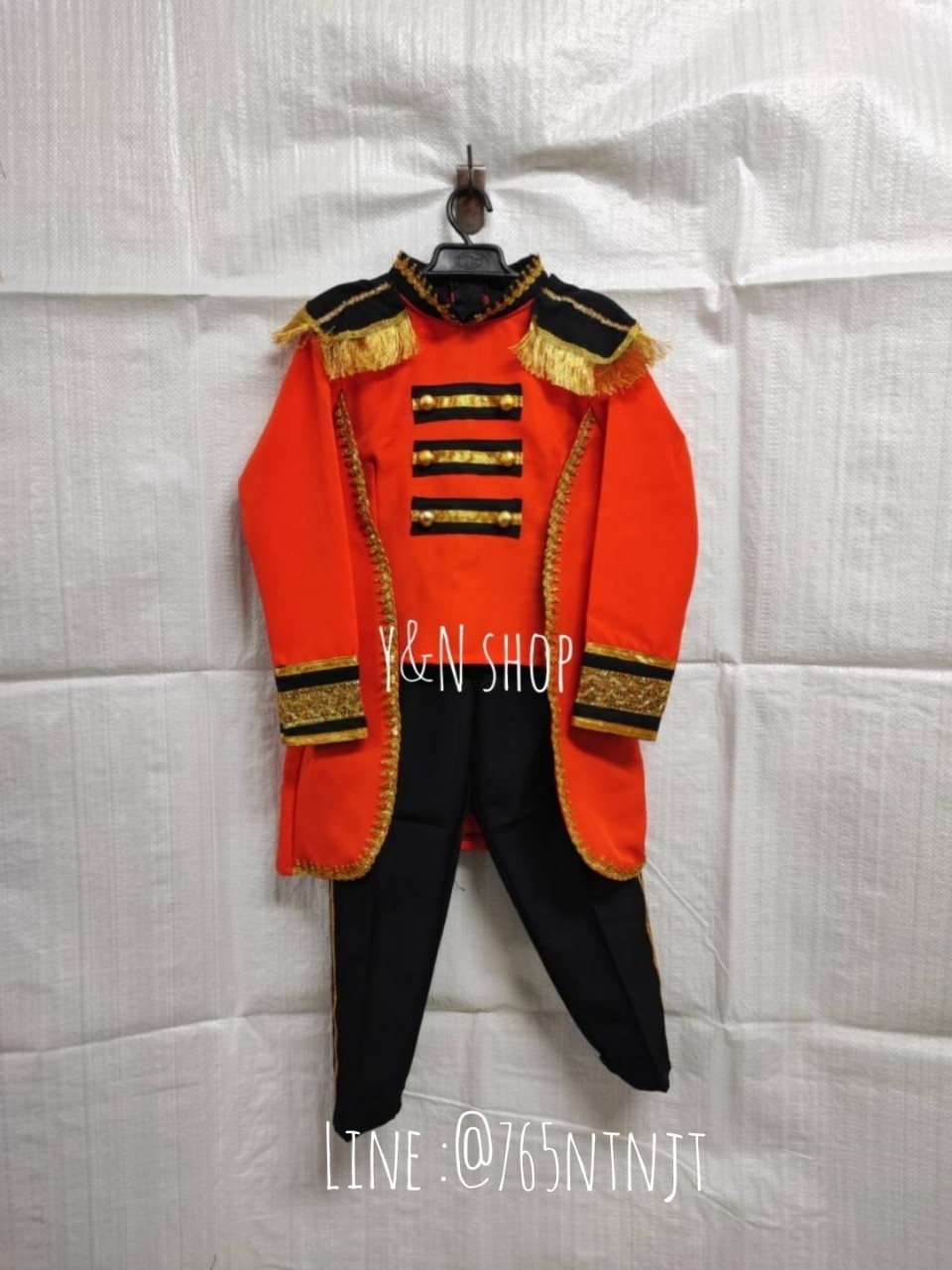 ชุดดรัมเมเยอร์เด็กชาย ชุดเชียร์ลีดเดอร์เด็กชาย มี 7 สี S M L งานตัดเย็บคุณภาพ ชุดกีฬาสีเด็ก Y&N Shop