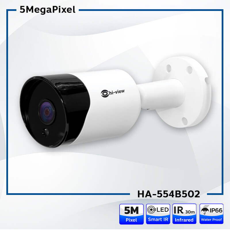 ขายถูก Hi-view ชุดกล้องวงจรปิด AHD Bullet 16จุด รุ่น HA-554B502 (16ตัว) + DVR 16Ch รุ่น HA-85516H2 ประกันศูนย์