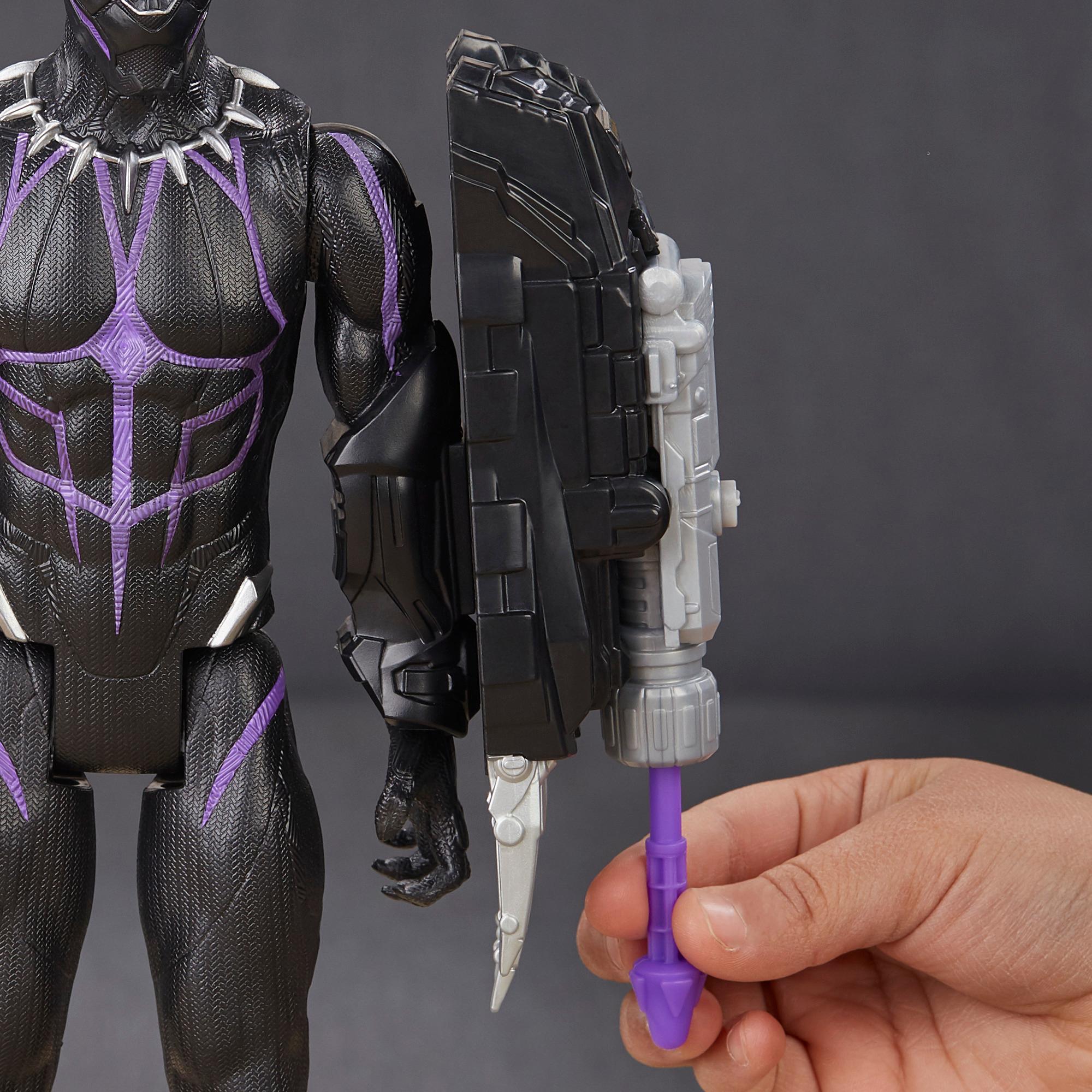 Hasbro Marvel Avengers : Endgame Titan Hero Power FX Black Panther Figure ฮาสโบร มาร์เวล อเวนเจอร์ส หุ่นโมเดลฟิกเกอร์ แบล็ค แพนเตอร์ ขนาด 12 นิ้ว มีเสียง ยิงพลังได้ ลิขสิทธิ์แท้