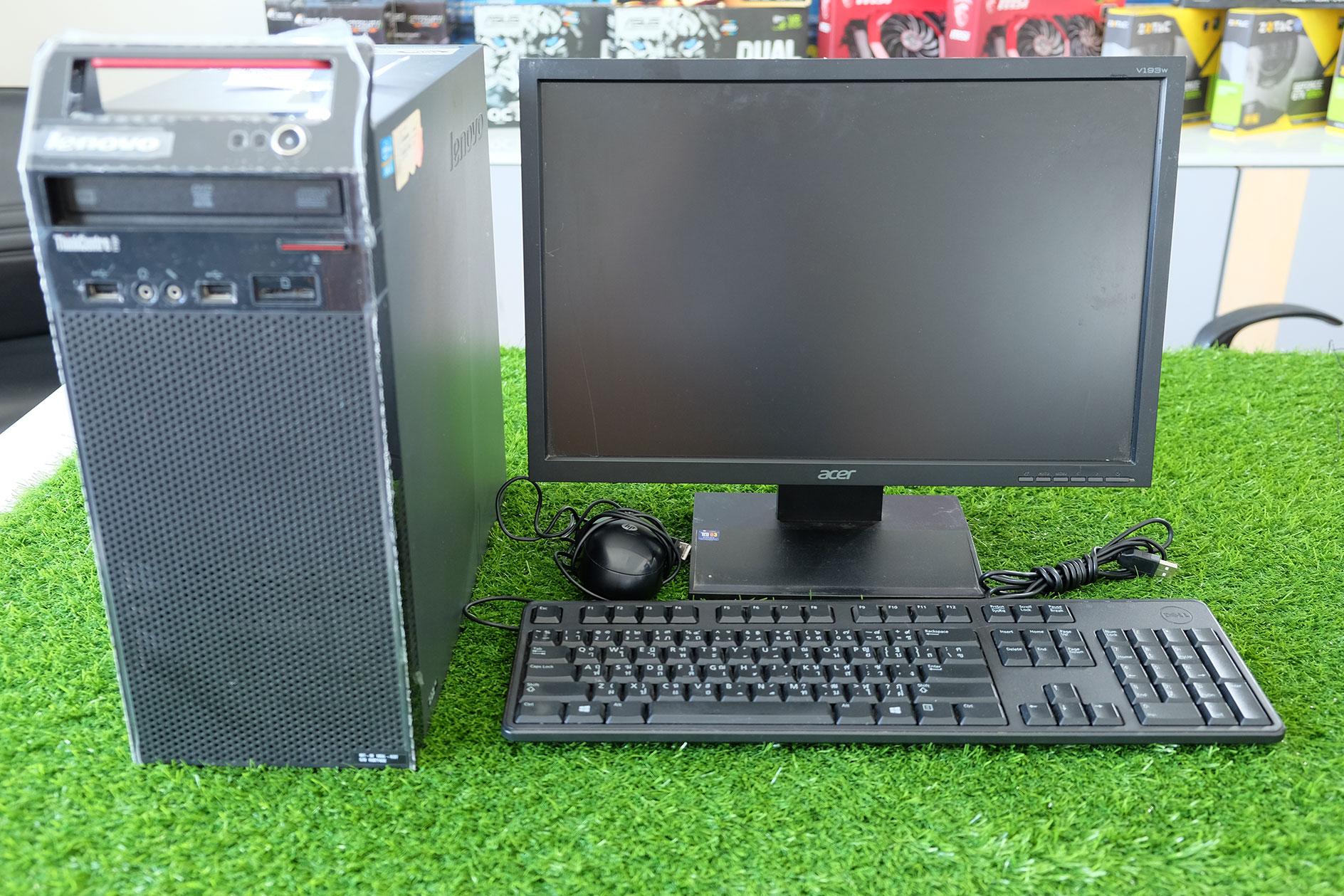 Lenovo ThinkCentre Edge 91 set Moniter i7-2600 Ram 16 GB HDD 1 TB พร้อมใช้งานมีจอให้ด้วย