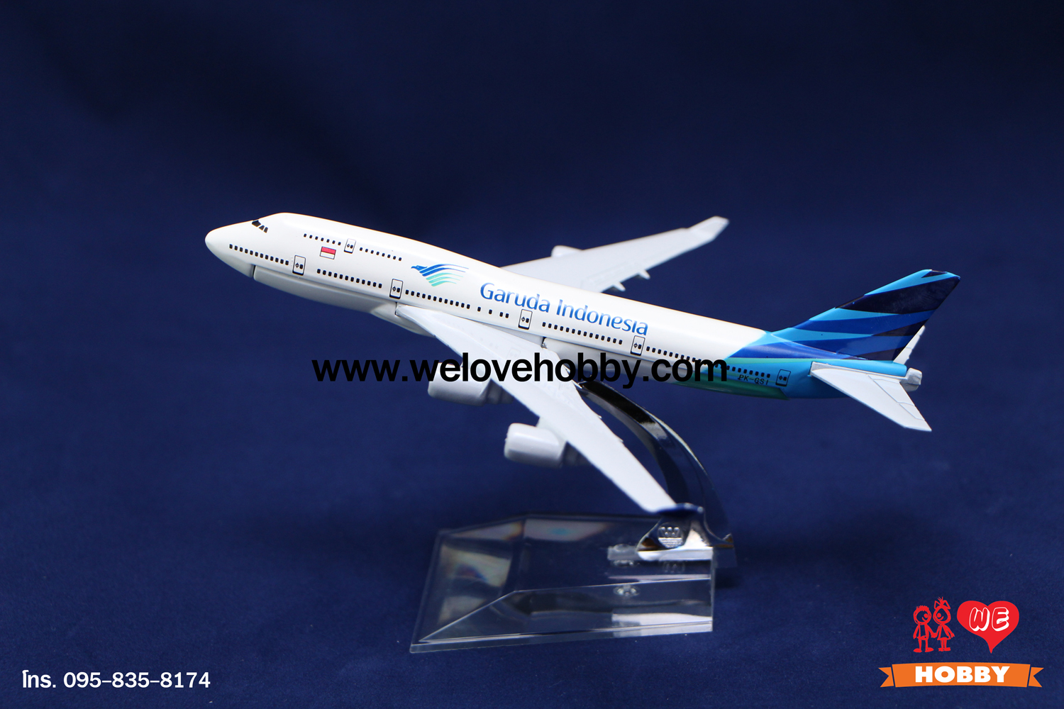 โมเดลเครื่องบิน Indonesia Airlines อินโดนิเซีย (Boeing 727-200)