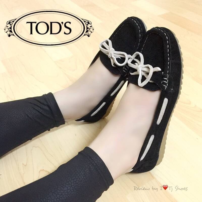 พร้อมส่ง : รองเท้าแฟชั่น STYLE TOD'S (สีดำ)