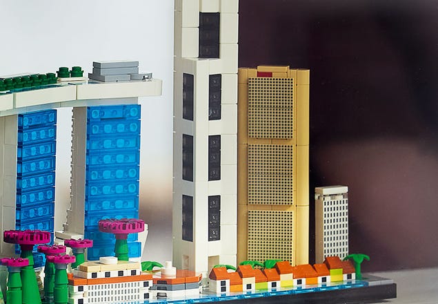 LEGO Architecture Singapore เลโก้ ตัวต่อเสริมทักษะ อาคิเทคเจอร์ สิงคโปร์ รุ่น 21057