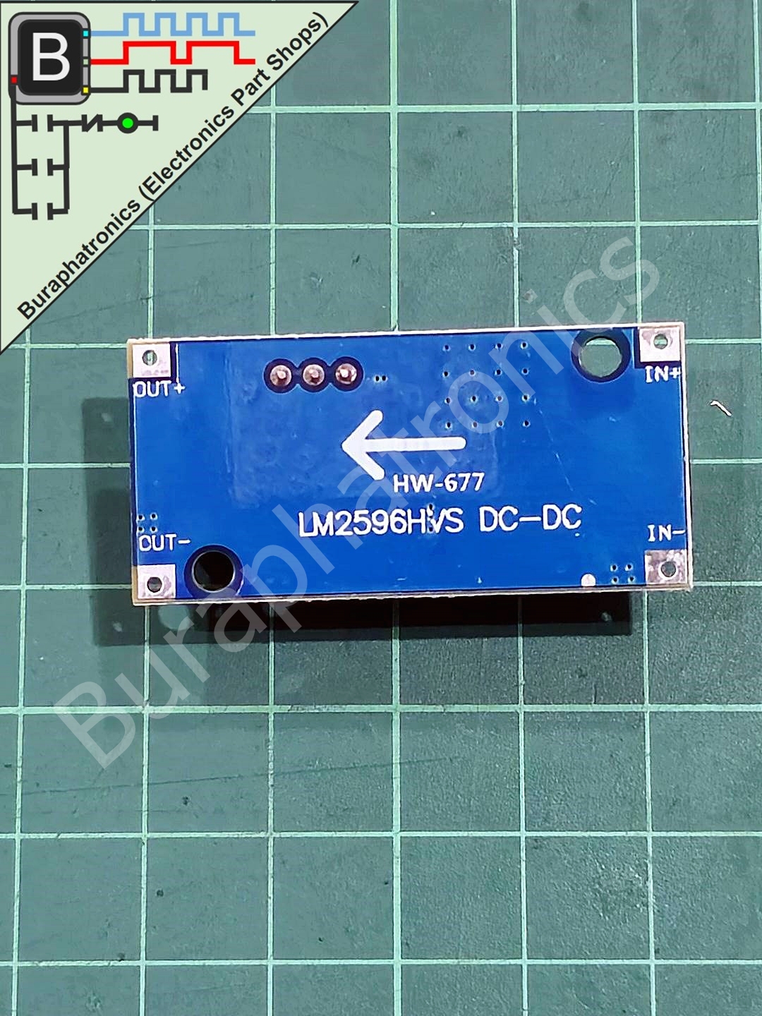 LM2596HV StepDown Vin 4.5-47 V. Vout 3-40 V. Max 3A. Eff 92% (โมดูลปรับลดแรงดัน)