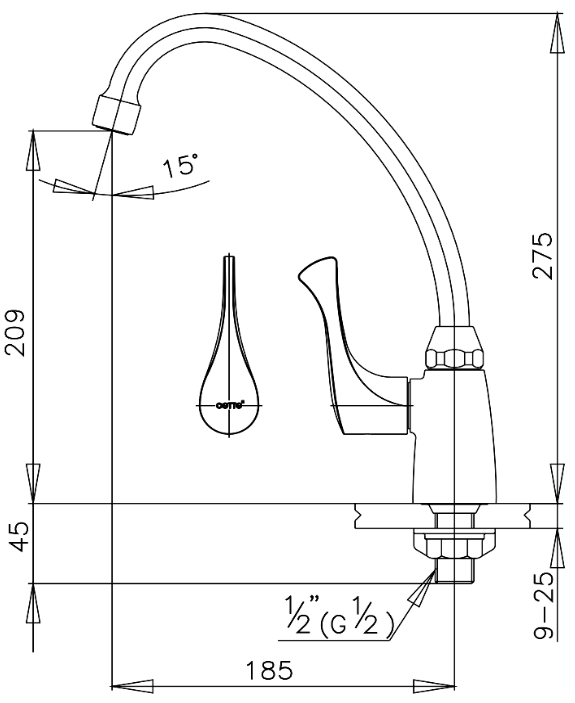 COTTO CT130C10(HM) ก็อกซิ้งค์เคาเตอร์