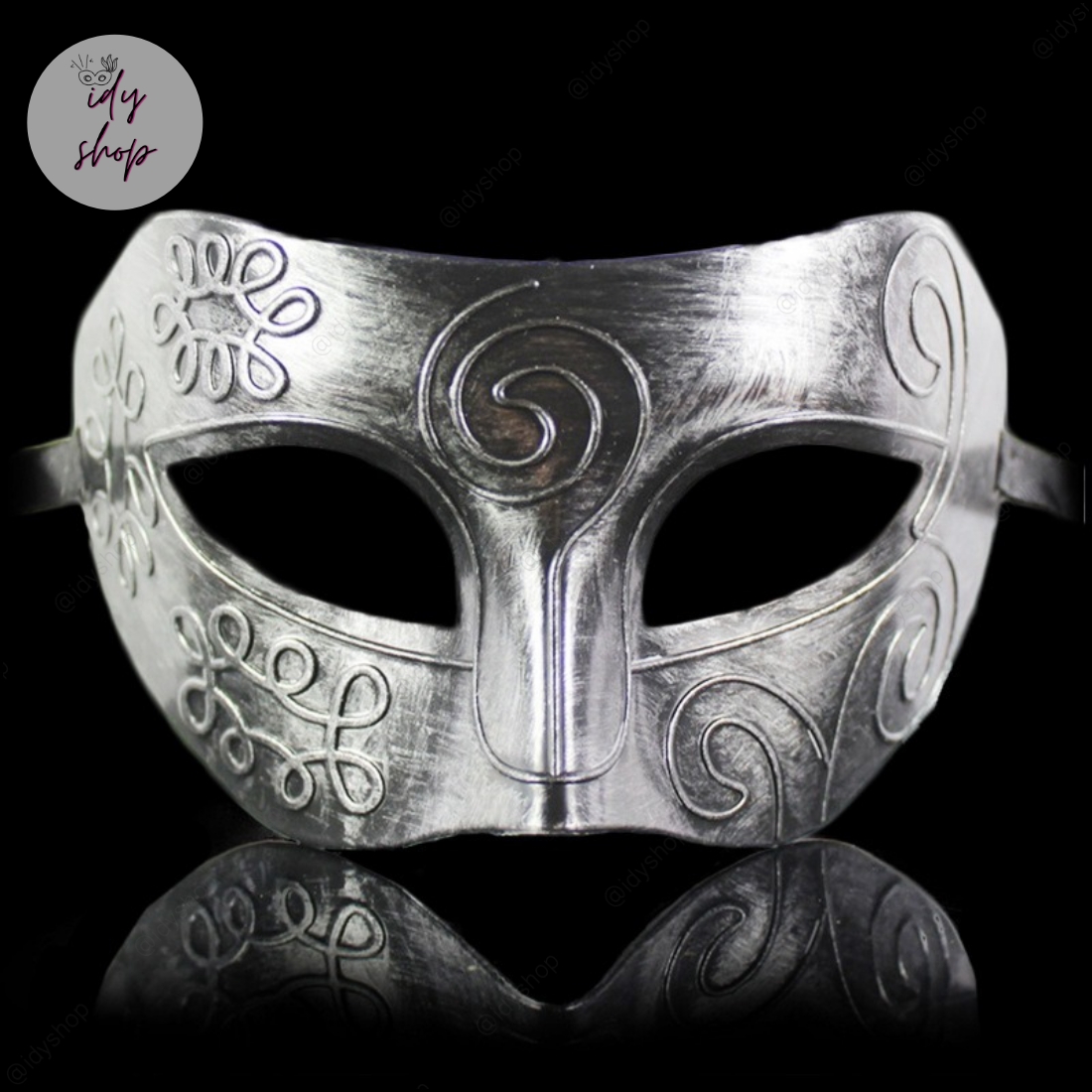 หน้ากากนักรบโรมันกรีกโบราณ สีโลหะโบราณ สไตล์กลาดิเอเตอร์ (Gladiator) Fancy Roman Mask หน้ากากแฟนซี ผู้ชาย หน้ากากแฟนซีครึ่งหน้า หน้ากากแฟนซี idyshop