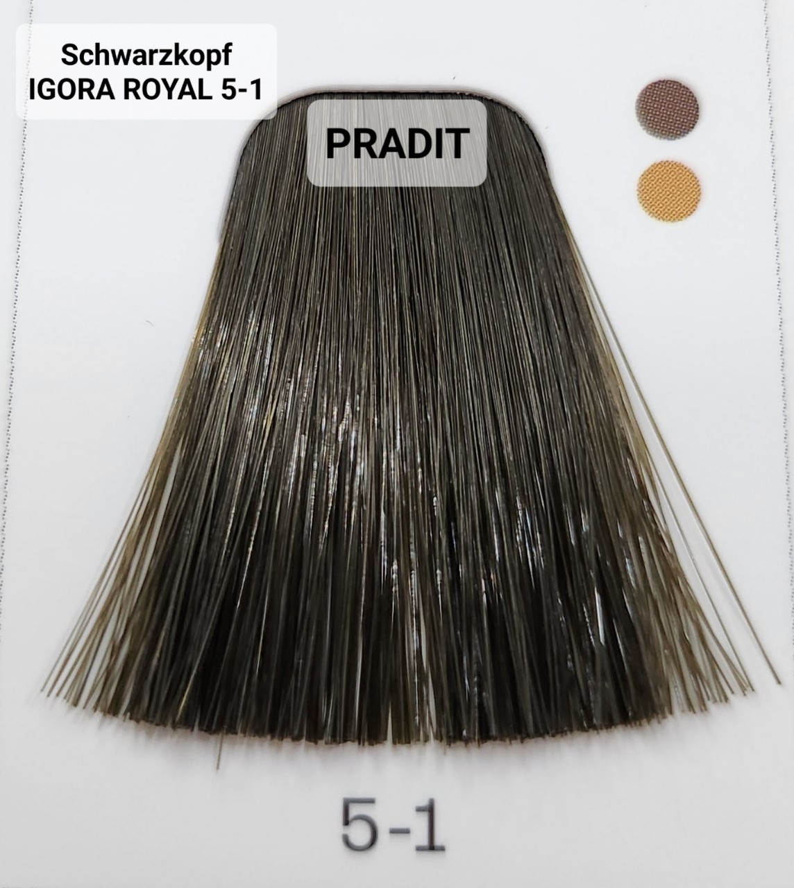 Schwarzkopf Igora Royal ครีมย้อมผม อีโกร่า รอยัล เบอร์5-1 สีน้ำตาลอ่อนออกหม่น (60ml) 80 กรัม