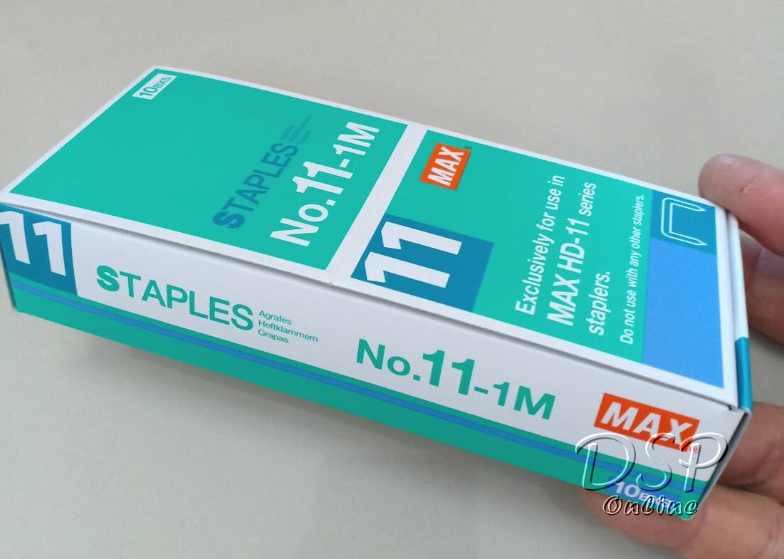 ขายถูก ลวดเย็บกระดาษแม็กซ์ 11-1M (1pack10กล่อง)