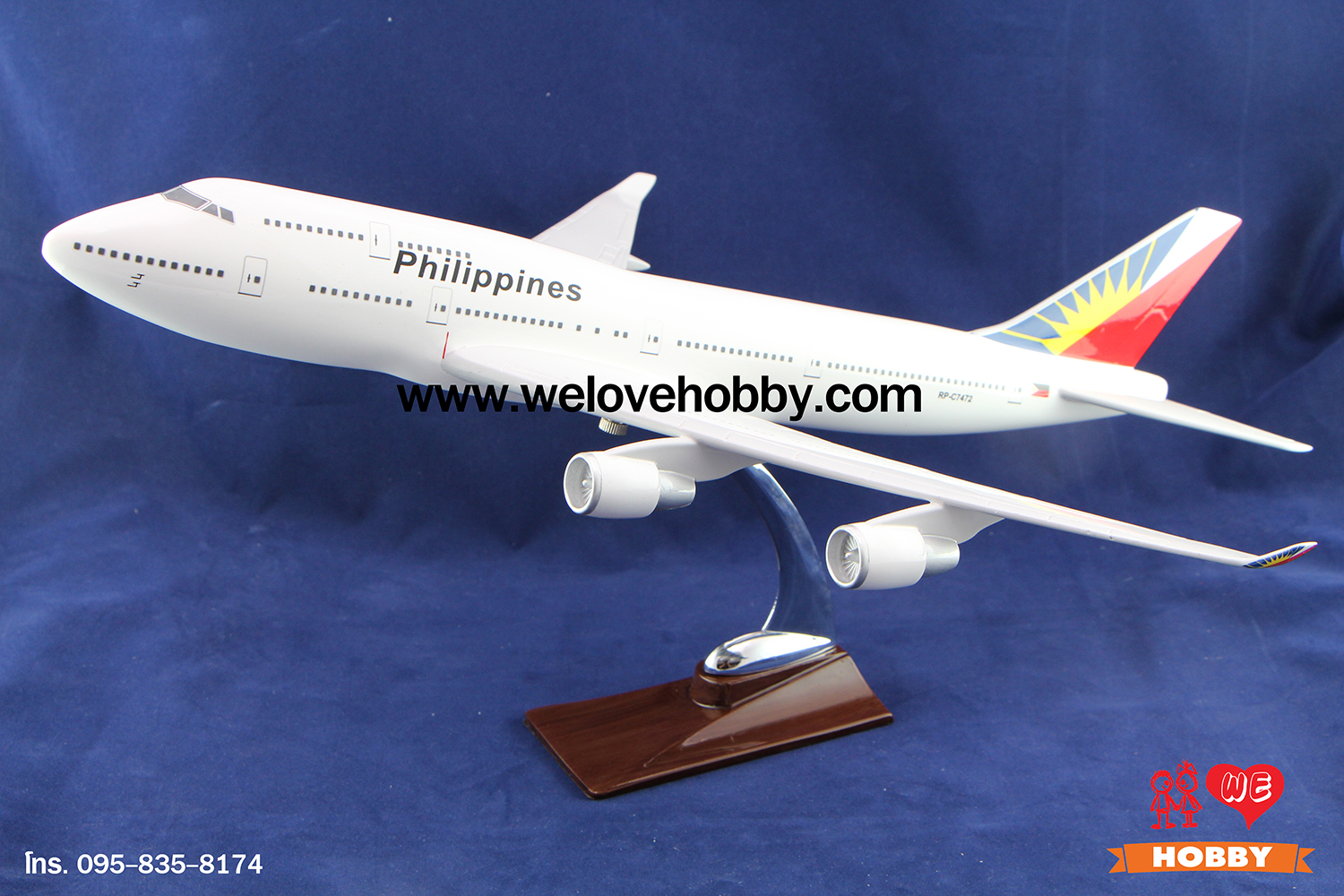 โมเดลเครื่องบิน Philippine Airlines ฟิลิปปินส์ (Airbus A340-200) ลำใหญ่