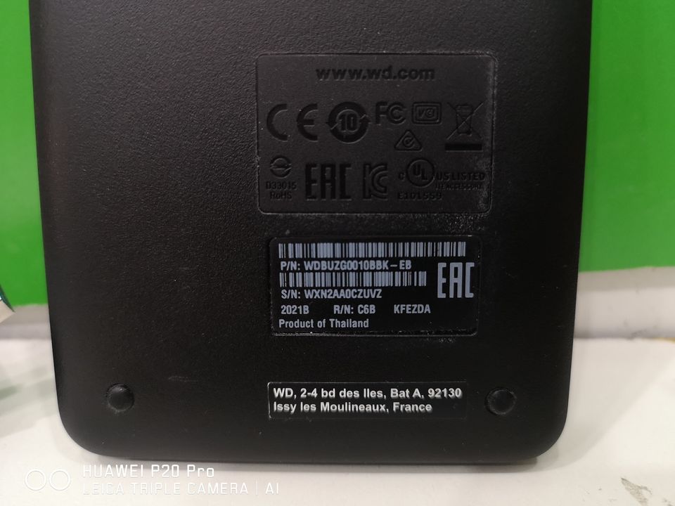 1TB. WD Elements Black USB3.0 มือสอง สภาพดีๆ ประกัน 12/2022