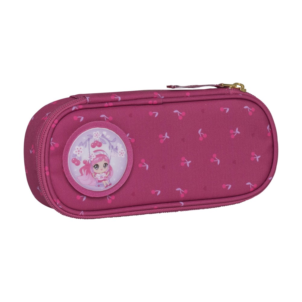 Oval pencil case, Cherry