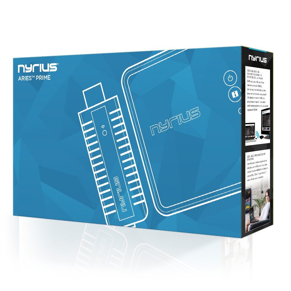 Nyrius ARIES Prime Digital Wireless HDMI Transmitter & Receiver System for HD 1080p 3D Video Streaming