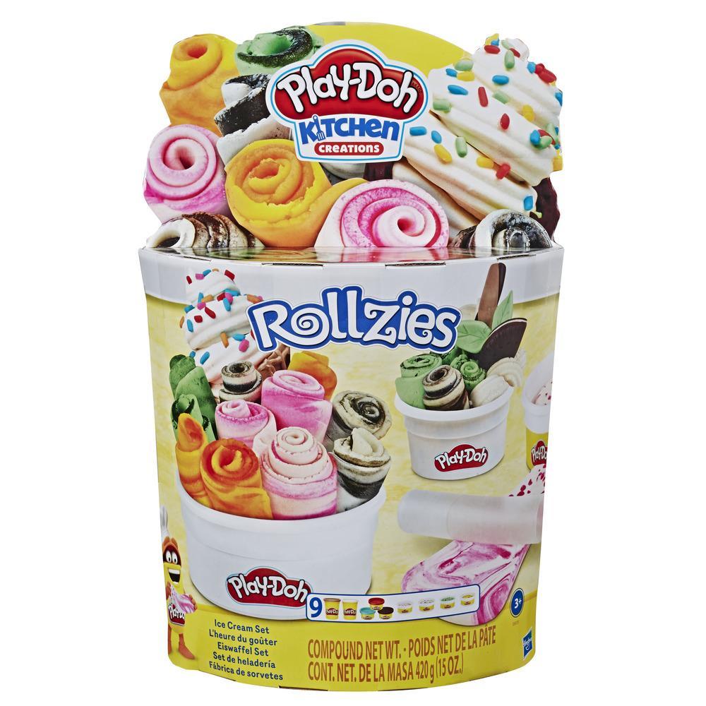 Hasbro Play-Doh Rollzies Ice Cream Set ฮาสโบร แป้งดินน้ำมันเด็ก เพลย์โดว์ ชุดแป้งโดว์ทำไอศครีม โรลซีส์ ลิขสิทธิ์แท้