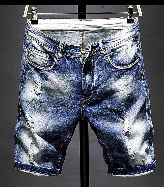 001035 กางเกงยีนส์ขาสั้น Sandcow Denim สไตล์เกาหลีวินเทจ Version Diesel Jeans Slim feet Size 28-38