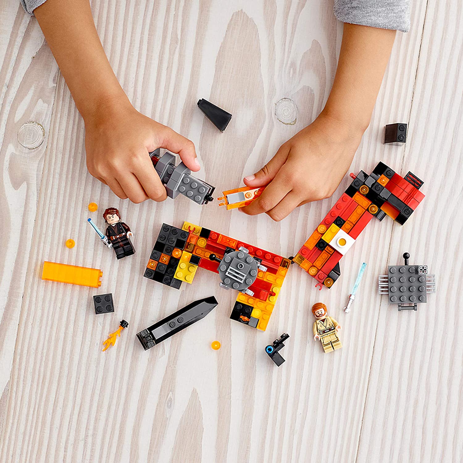 LEGO ตัวต่อเสริมทักษะ เลโก้ สตาร์ วอร์ ดูเอล ออน มุสตาฟา Star Wars : Revenge of The Sith Duel on Mustafar รุ่น 75269