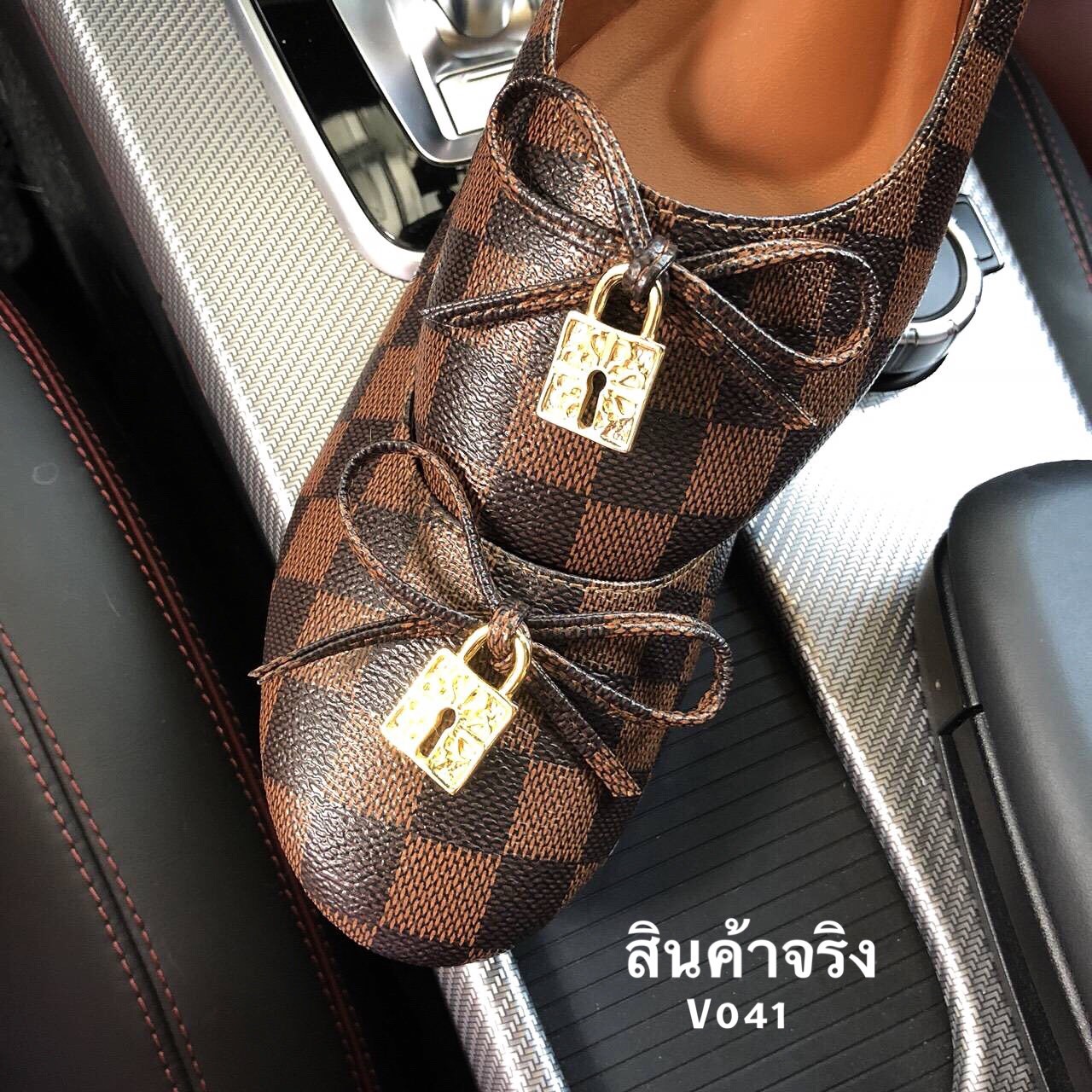 รองเท้าคัทชูส้นแบน Style Loius Damier