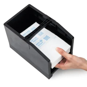 ขายถูก กล่องวางกระดาษ/สติ๊กเกอร์แบบม้วน ขนาด 142x230x150 มม. DLI-15208 Delivery Sheet Holder