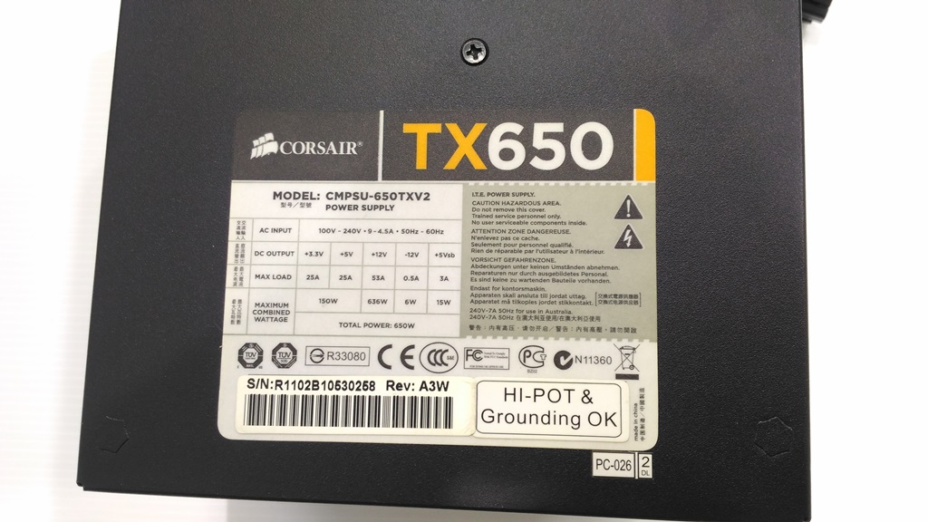 CORSAIR TX650 650W