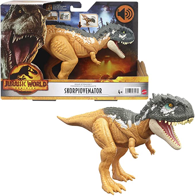 Mattel Jurassic World Roar Strikers Skorpiovenator (HDX37) แมทเทล จูราสสิค เวิลด์ ของเล่นแอ็กชั่นฟิกเกอร์ไดโนเสาร์ สกอปิโอเวเนเตอร์