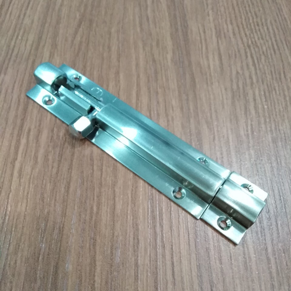 กลอนทองเหลือง 4 นิ้ว สเตนเลส ตราช้าง