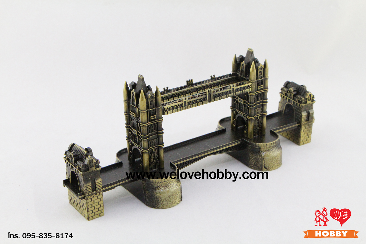 โมเดลแลนด์มาร์ค สะพานลอนดอน (London Tower Bridge) สูง 9 ซม.