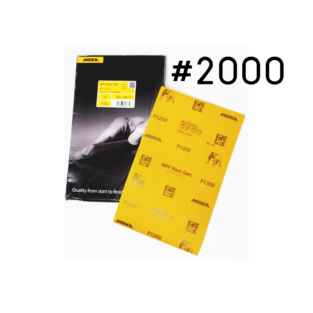 WPF Next Gen กระดาษทรายขัดน้ำ 140x230mm เบอร์ #2000