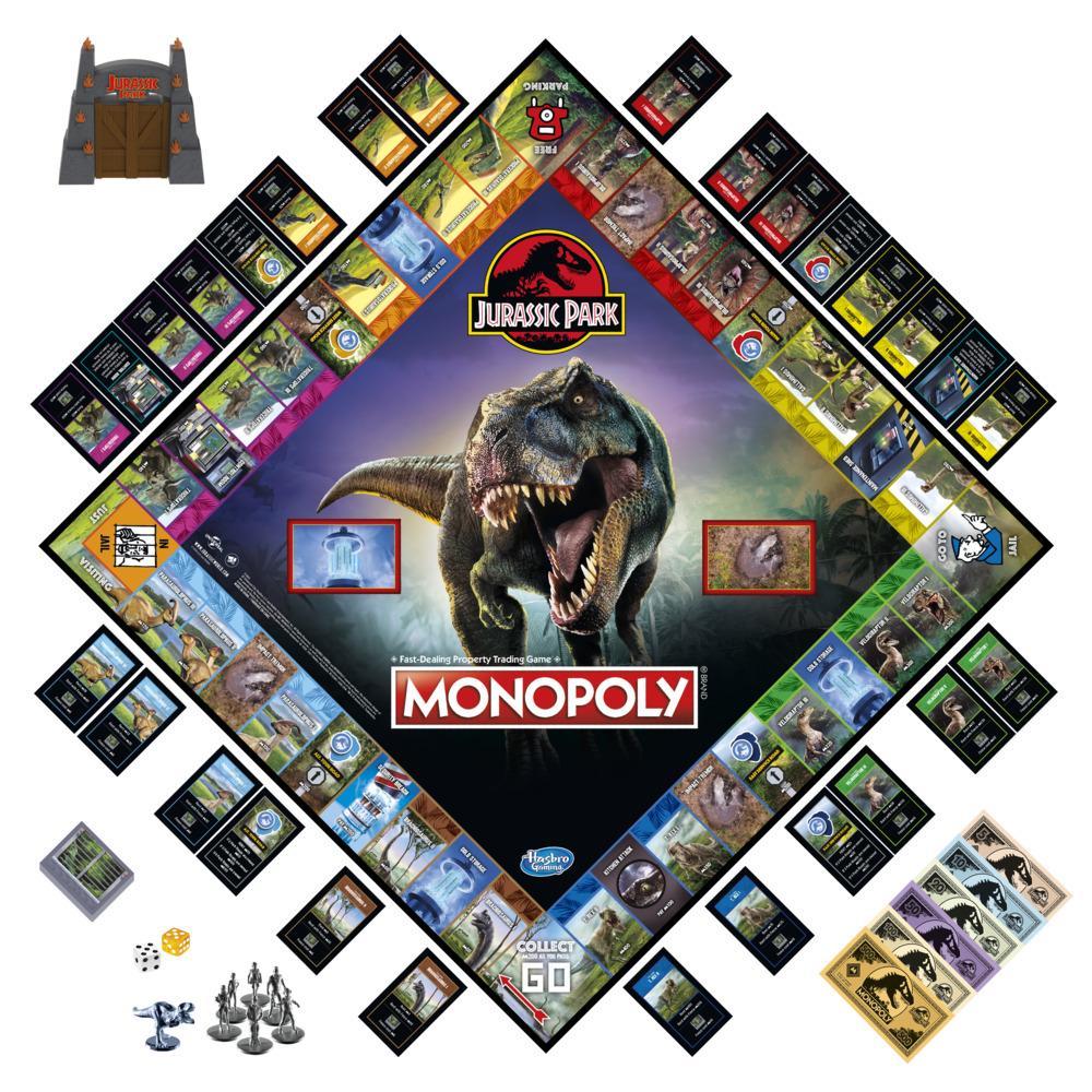 บอร์ดเกมส์ แบรนด์ Hasbro Monopoly Jurassic Park Edition จูราสสิค พาร์ค รุ่น F1662