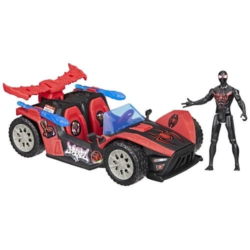 Hasbro Marvel Spider-Man VenomVersus Epic World of Action Miles Morales Remix Blast Racer ฮาสโบร มาร์เวล อเวนเจอร์ส หุ่นโมเดลฟิกเกอร์ สไปเดอร์แมน ไมล์ โมราเลส ขนาด 4 นิ้ว และ รถยนต์ ลิขสิทธิ์แท้