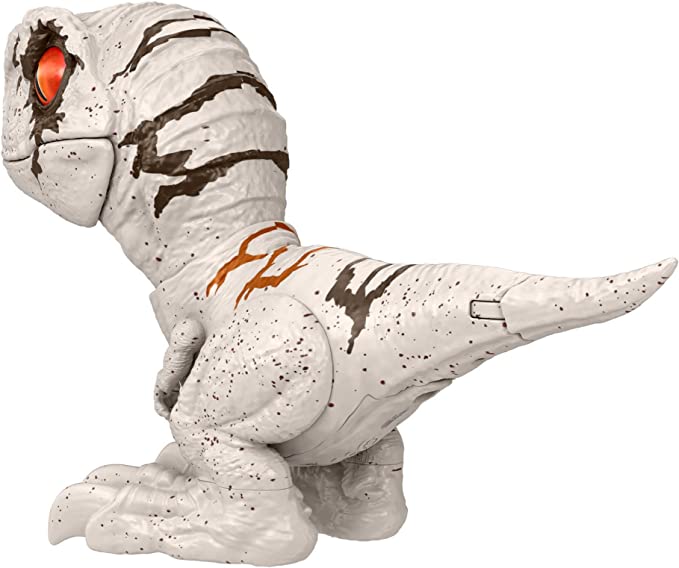 Mattel Jurassic World Uncaged Rowdy Roars Atrociraptor (GWY57) แมทเทล จูราสสิค เวิลด์ ของเล่นแอ็กชั่นฟิกเกอร์ไดโนเสาร์ อโทรซิแรปเตอร์ สีขาว