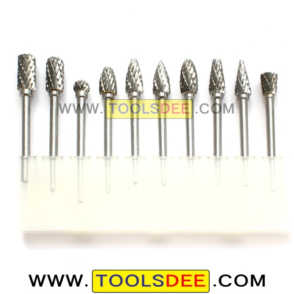 ดอกเจียรคาร์ไบด์ แกน 3 มิล หัวเจียร ขนาด 6 มิล Double Cut