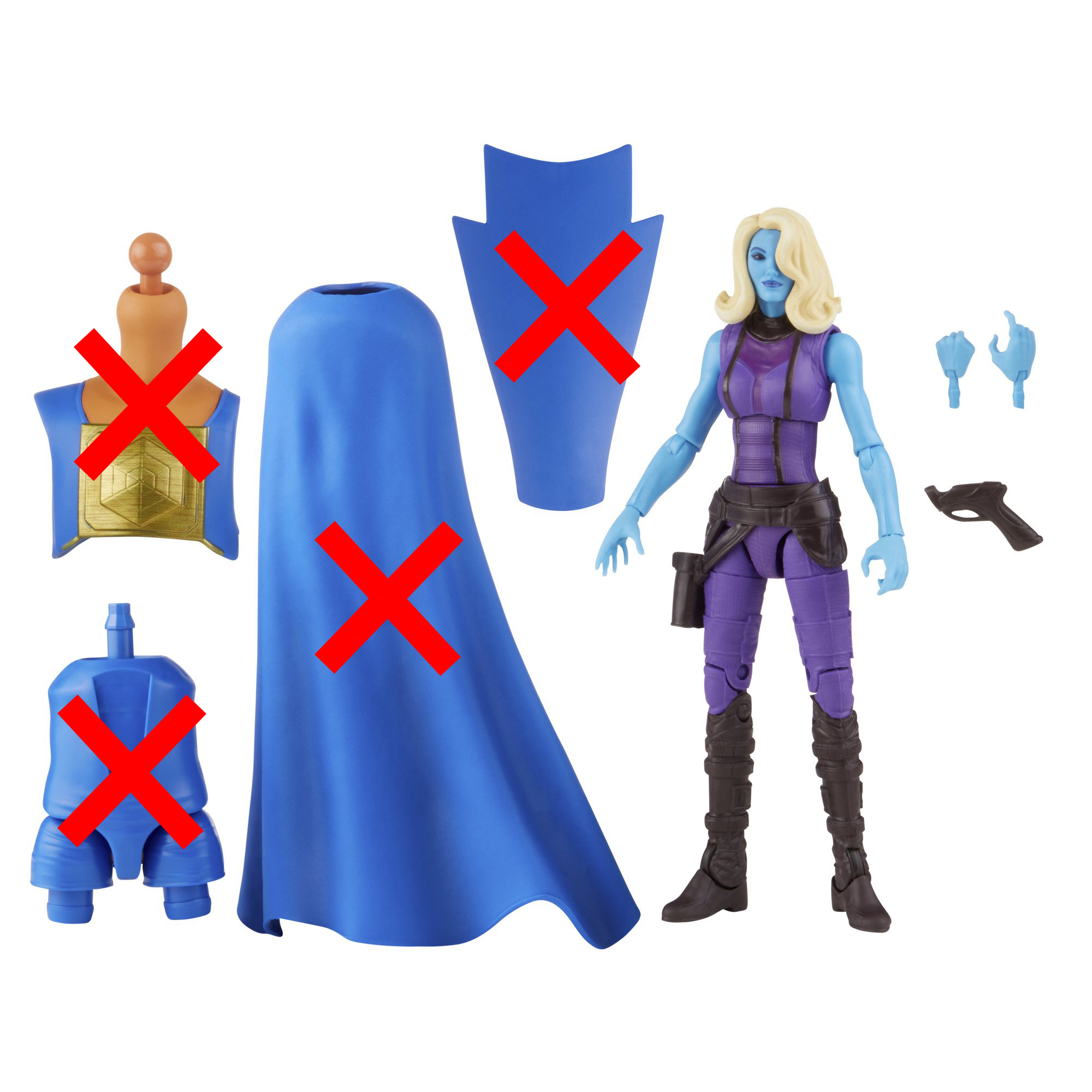 Hasbro Marvel Legends Series What If Heist Nebula 6-inch Figure ฮาสโบร มาร์เวล เลเจนด์ ซีรี่ย์ส หุ่นโมเดลฟิกเกอร์ วอท อีฟ ไฮสท์ เนบิวล่า ขนาด 6 นิ้ว (No BAF) ลิขสิทธิ์แท้