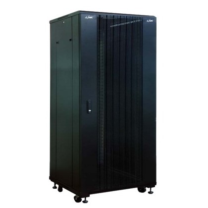 ขายถูก ตู้ Link CH-60627CW 19” Curve-Wave Server Rack 27U (60x60x140cm.) Black for Data Center *ส่งฟรีเขต กทม.และปริมณฑล