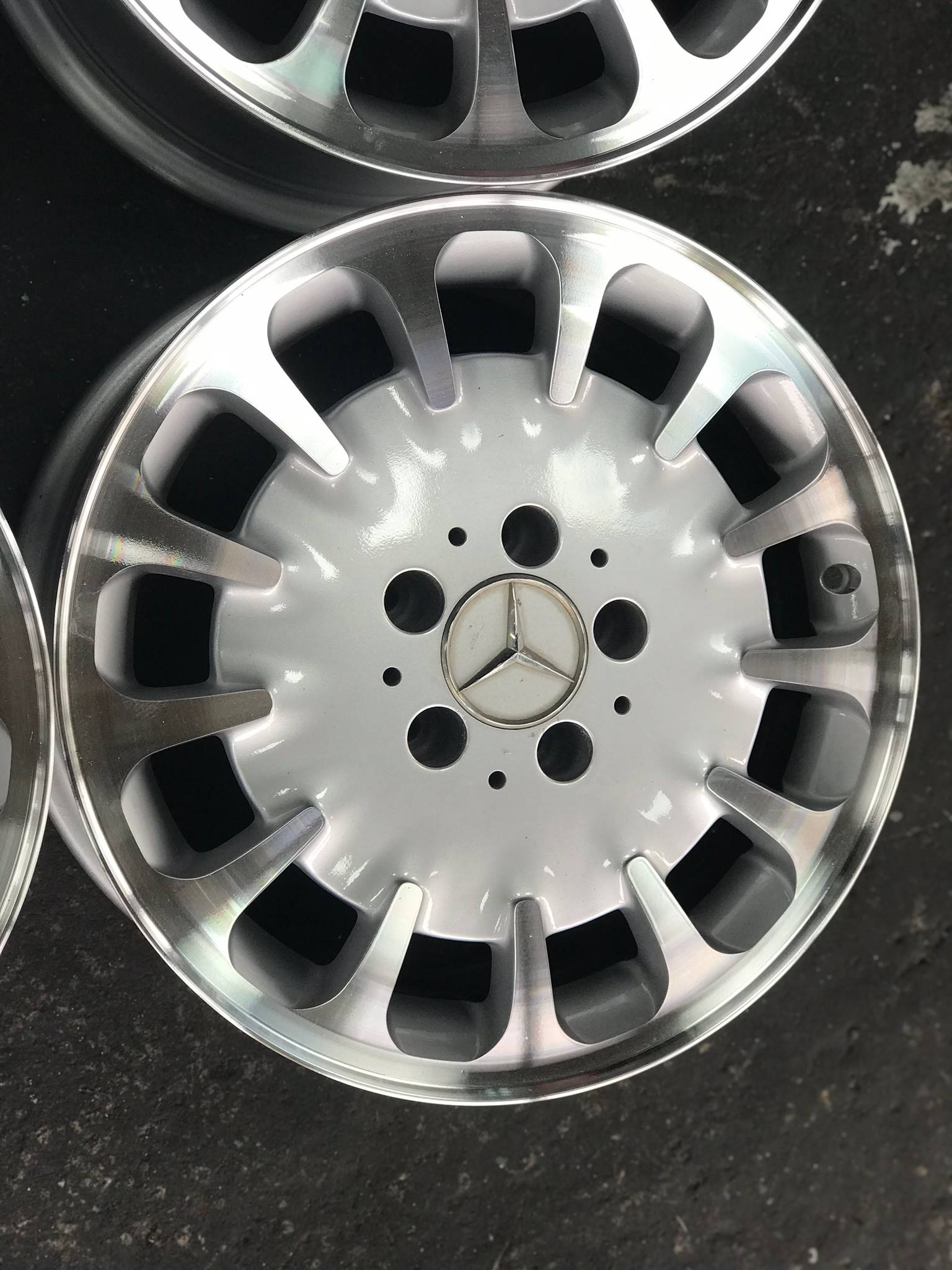 ล้อเบนซ์ ฝาเบียร์ 16 นิ้ว สภาพสวยเหมือใหม่เก๊บสีแล้ว