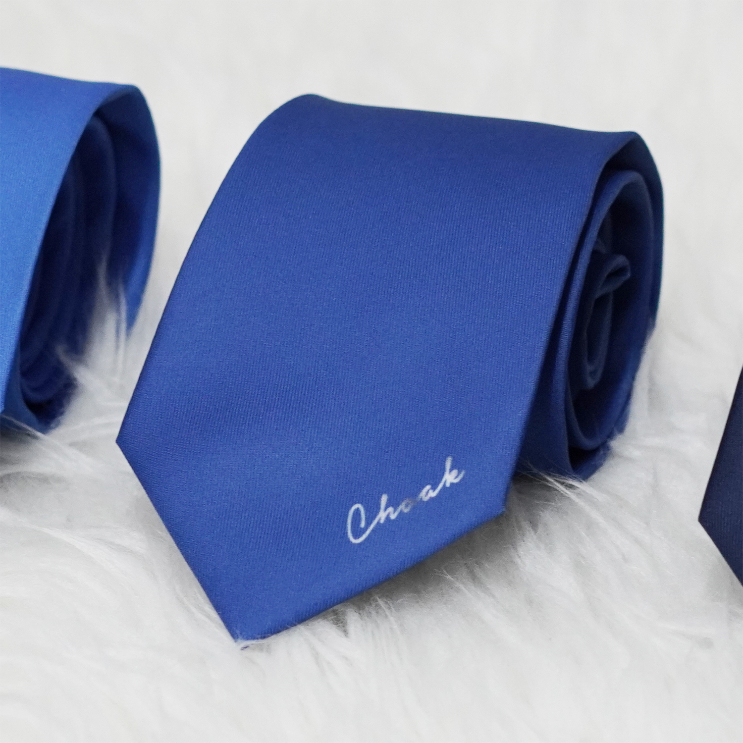 เนคไท สั่งทำใส่ชื่อ ขนาด 3" - Minimal - Plane Navy